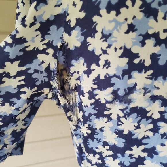 Vintage 30s Day Dress Women's Small Blue - Picture 8 of 12